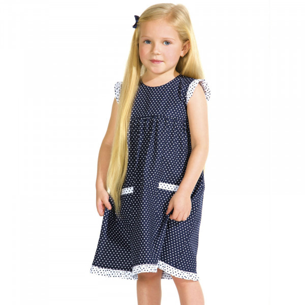 Kinderkleid, gepunktet